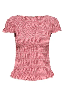 Only Top de cuadros vichy^Mujer Total Look