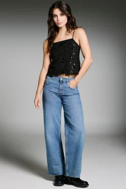 Only Top de lentejuelas^Mujer Camisetas