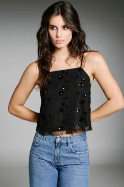 Only Top de lentejuelas^Mujer Camisetas