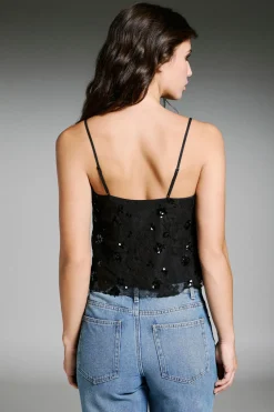 Only Top de lentejuelas^Mujer Camisetas