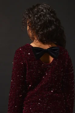 Name It Top de lentejuelas y terciopelo de ni&ntilde;a^Niños Camisetas