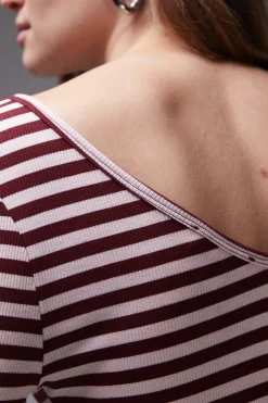 Topshop Top de punto de manga larga^Mujer Camisas Y Blusas|Camisetas