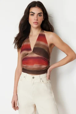 Trendyol Top espalda descubierta^Mujer Camisetas