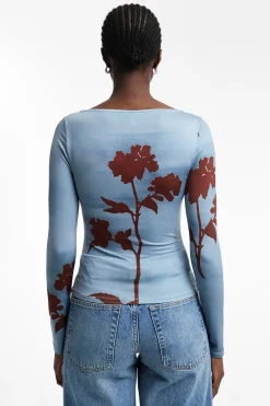 Topshop Top estampado manga larga^Mujer Camisetas