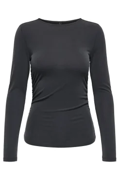 Only Top fruncido manga larga^Mujer Basic Bar