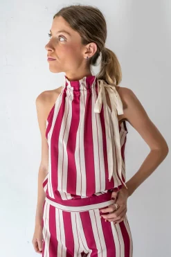 Cul Sac Top halter anudado^Mujer Camisetas|Total Look