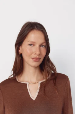 Cortefiel Top lagrima contraste^Mujer Camisetas