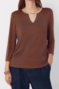 Cortefiel Top lagrima contraste^Mujer Camisetas