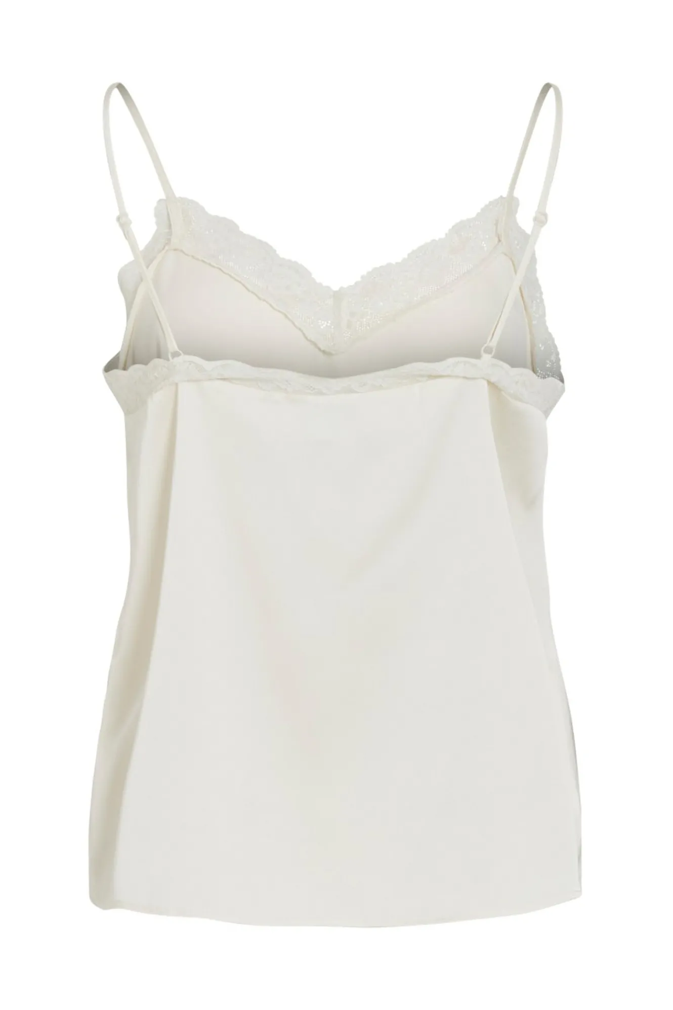 Vila Top lencero satinado con encaje^Mujer Camisas Y Blusas