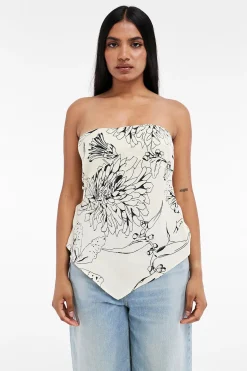 Topshop Top palabra de honor estampado^Mujer Camisetas