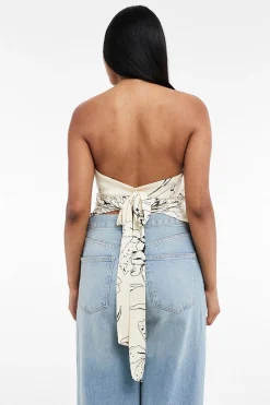 Topshop Top palabra de honor estampado^Mujer Camisetas