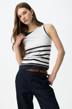 Tiffosi Top sin mangas ajustado^Mujer Camisetas