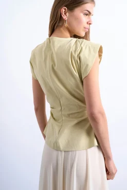 Topshop Top sin mangas estructurado^Mujer Camisetas