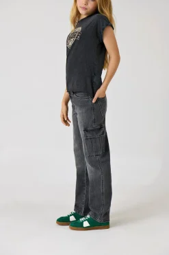 Only Girls Vaquero cargo de ni&ntilde;a^Niños Pantalones