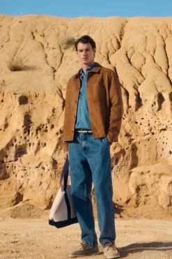 Springfield Vaquero chino sobretintado relaxed fit^Hombre Jeans|Pantalones