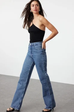 Trendyol Vaqueros anchos^Mujer Jeans|Pantalones