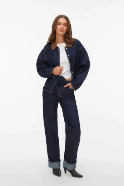 Vero Moda Vaqueros anchos vuelta en el bajo^Mujer Jeans