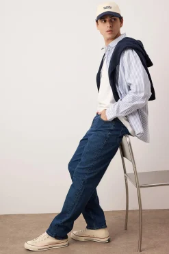 Trendyol Vaqueros rectos lisos^Hombre Jeans|Pantalones