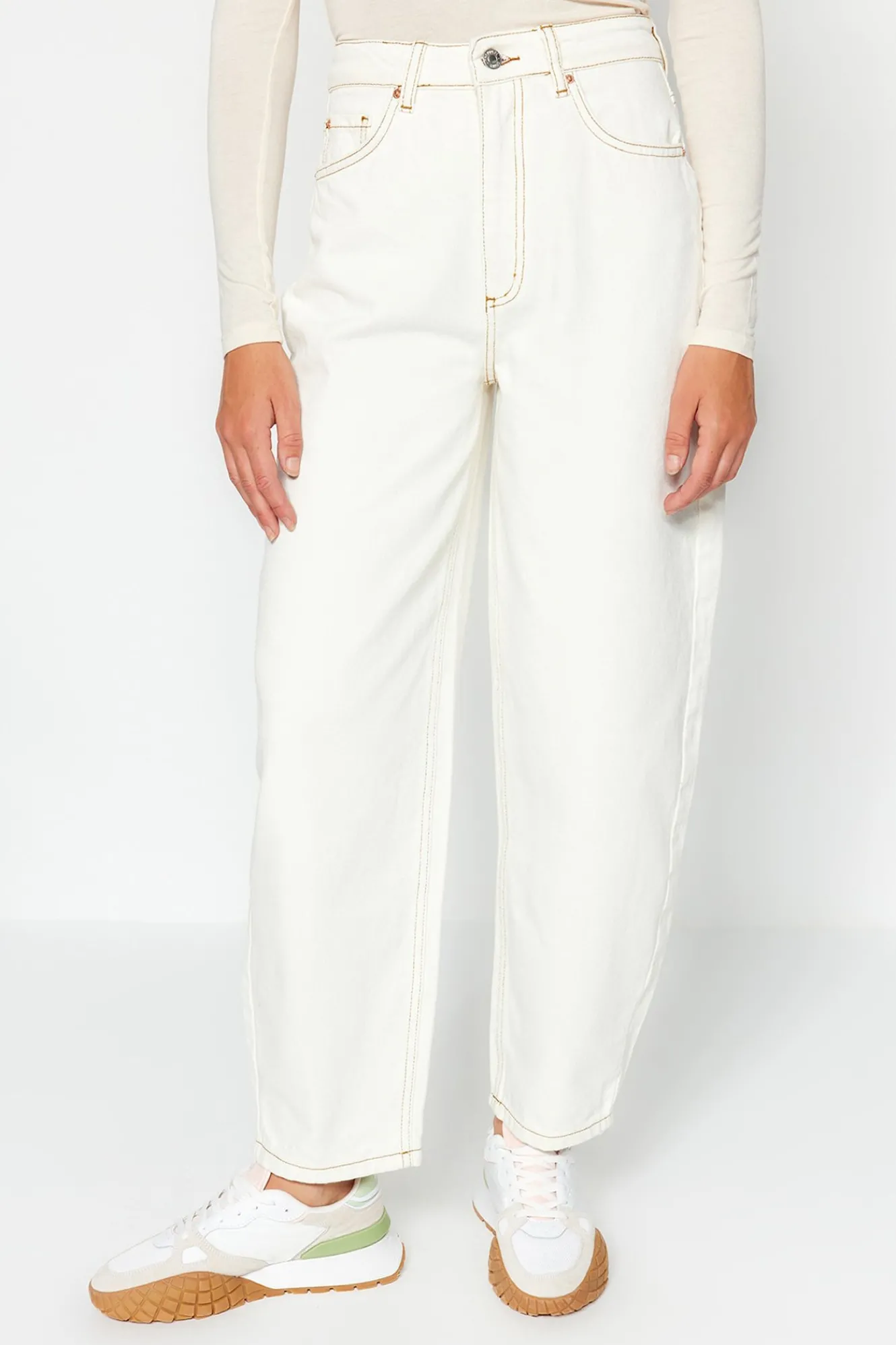 Trendyol Vaqueros tipo barrel^Mujer Jeans|Pantalones