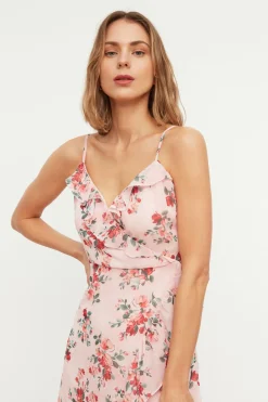 Trendyol Vestido asim&eacute;trico midi^Mujer Vestidos Y Monos