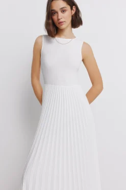 Springfield Vestido bimateria^Mujer Vestidos Y Monos