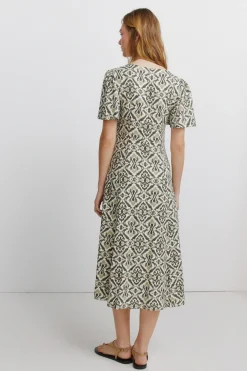 Springfield Vestido camisero estampado^Mujer Vestidos Y Monos|Lino