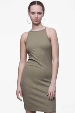 Pieces Vestido corto cuello Halter^Mujer Vestidos Y Monos