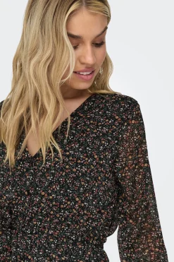 Only Vestido corto de gasa^Mujer Vestidos Y Monos