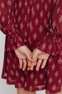 Springfield Vestido corto estampado volantes^Mujer Vestidos Y Monos