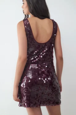 Balmohk Vestido corto lentejuelas^Mujer Vestidos Y Monos