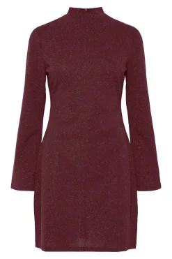 Pieces Vestido corto manga larga lurex^Mujer Vestidos Y Monos