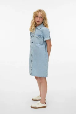 Vero Moda Girl Vestido corto vaquero^Niños Vestidos Y Monos