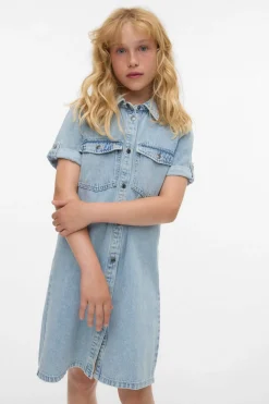 Vero Moda Girl Vestido corto vaquero^Niños Vestidos Y Monos