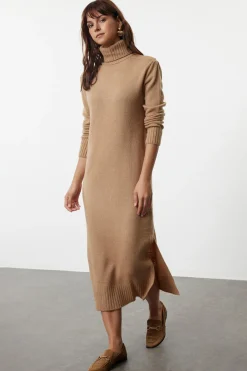 Trendyol Vestido de punto midi^Mujer Vestidos Y Monos|Basic Bar