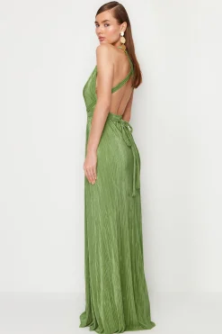 Trendyol Vestido espalda abierta cruzada^Mujer Vestidos Y Monos