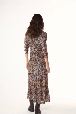 Slowlove Vestido estampado frunce^Mujer Vestidos Y Monos