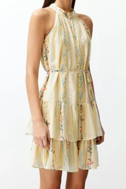 Trendyol Vestido estampado lazo^Mujer Vestidos Y Monos