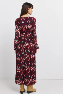 Springfield Vestido estampado manga larga^Mujer Vestidos Y Monos