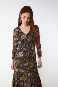 Slowlove Vestido estampado vuelo^Mujer Vestidos Y Monos