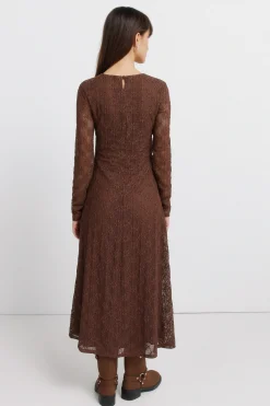 Springfield Vestido estructura manga larga^Mujer Vestidos Y Monos