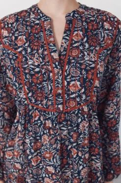 Cortefiel Vestido fluido estampado^Mujer Vestidos Y Monos