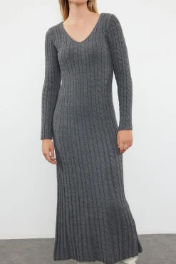 Trendyol Vestido largo b&aacute;sico^Mujer Vestidos Y Monos