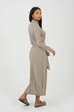 Brave Soul Vestido largo con cintur&oacute;n^Mujer Vestidos Y Monos