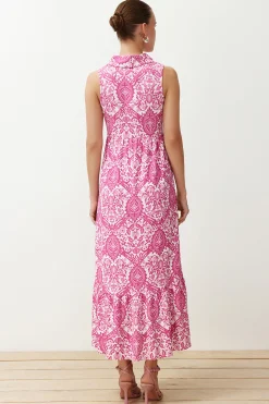 Trendyol Vestido largo cuello camisero^Mujer Vestidos Y Monos