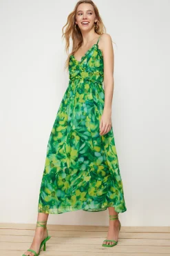 Trendyol Vestido largo estampado^Mujer Vestidos Y Monos