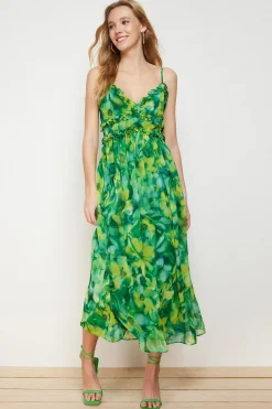 Trendyol Vestido largo estampado^Mujer Vestidos Y Monos