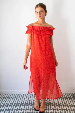 Cul Sac Vestido largo midi^Mujer Vestidos Y Monos