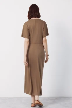 Cortefiel Vestido largo nudo^Mujer Vestidos Y Monos