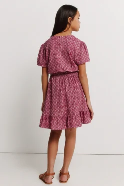 Springfield Kids Vestido manga corta IKAT ni&ntilde;a^Niños Vestidos Y Monos