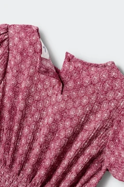 Springfield Kids Vestido manga corta IKAT ni&ntilde;a^Niños Vestidos Y Monos